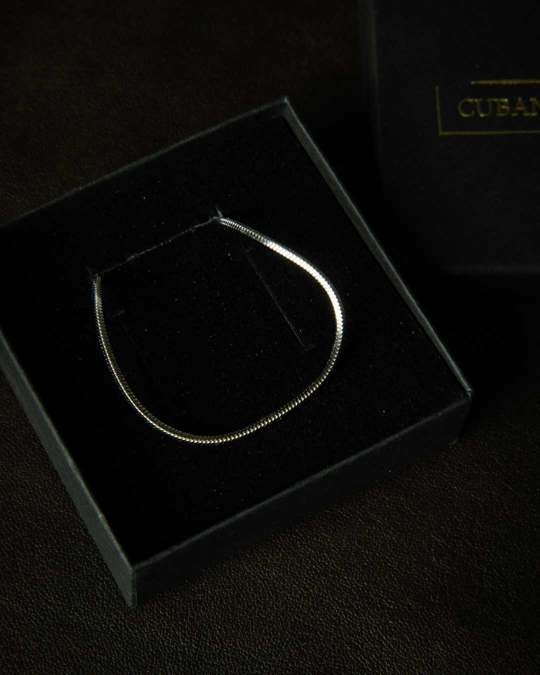 Silver SNAKE bracelet 2mm 