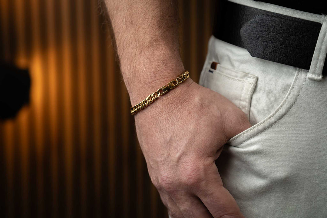 CUBAN LINK gold bracelet 5 mm
