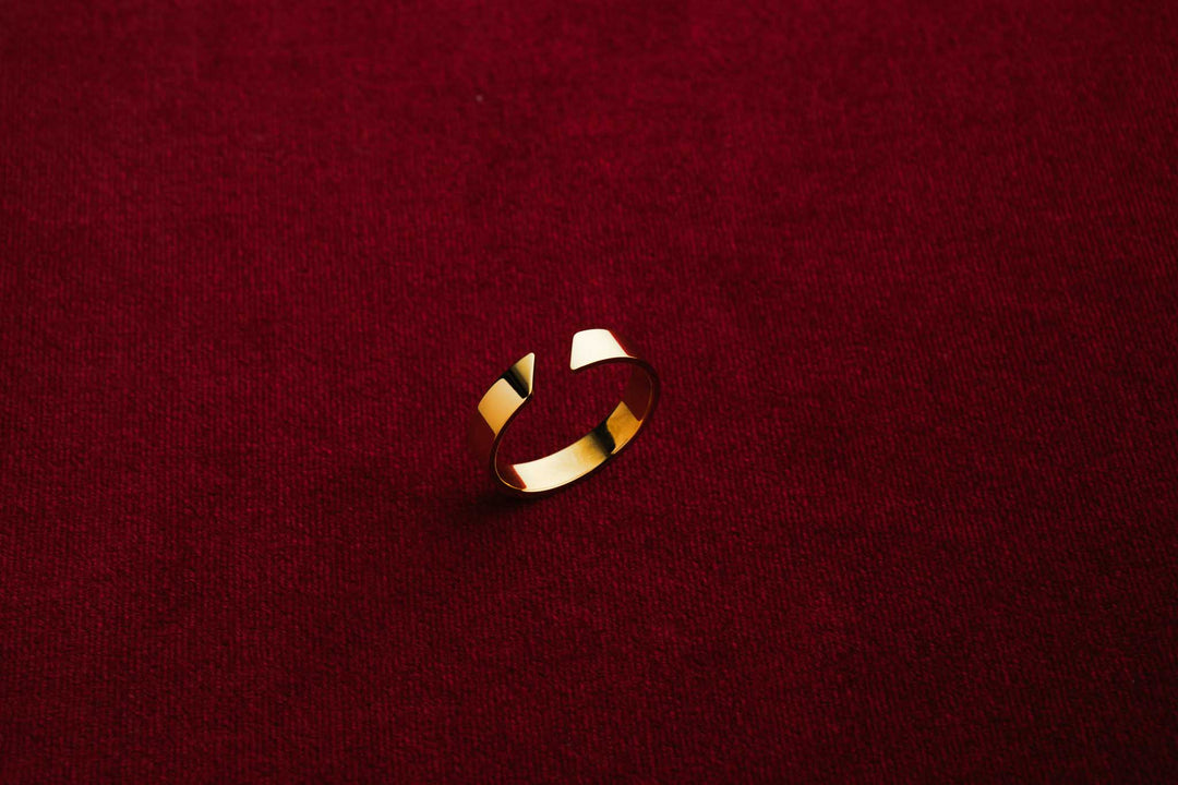 Gold MATT ring