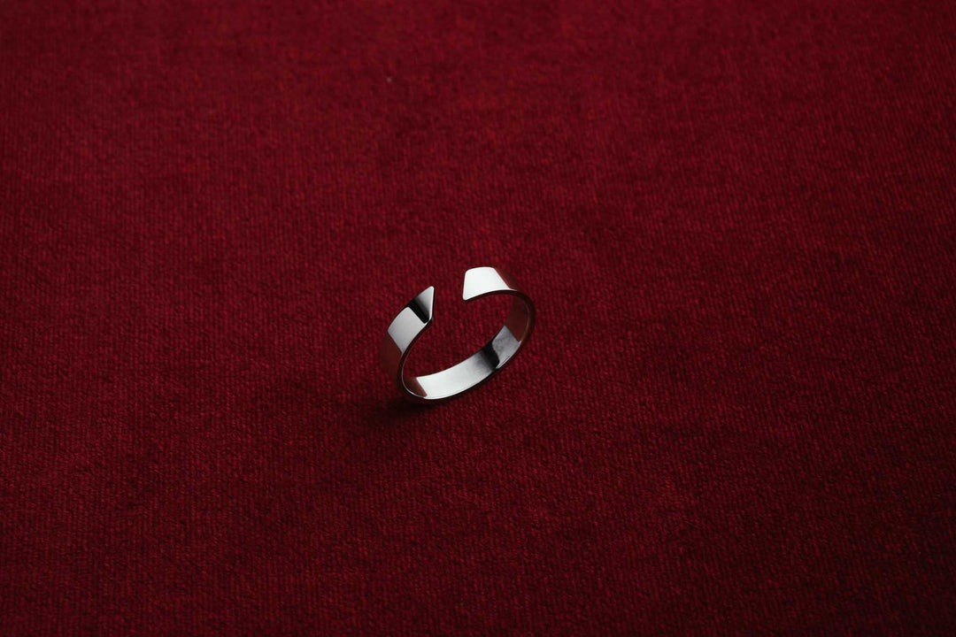 Silver MATT ring
