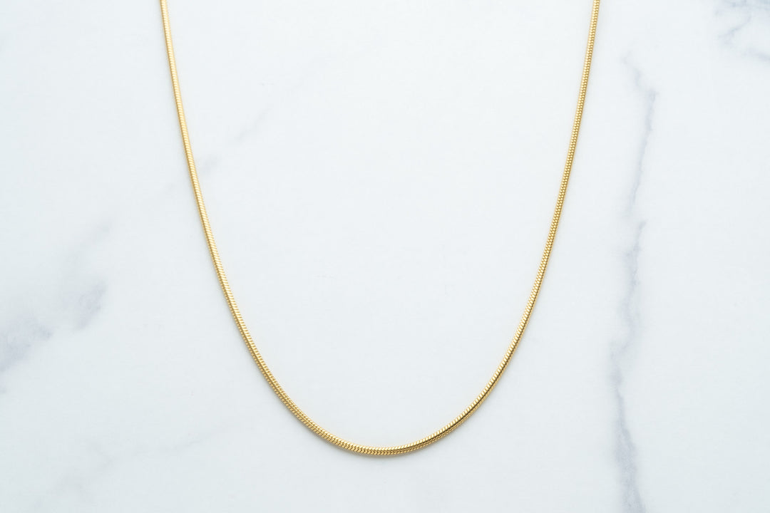 Gold Chain and SNAKE Bracelet