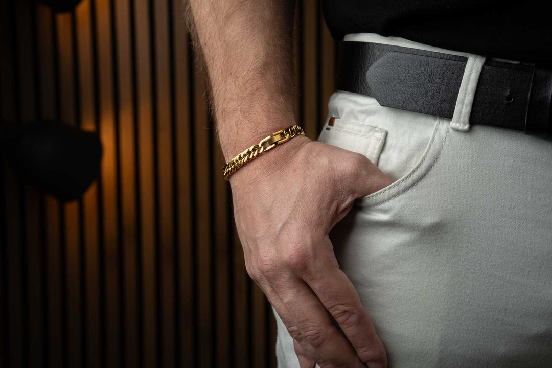 CUBAN LINK gold bracelet 5 mm