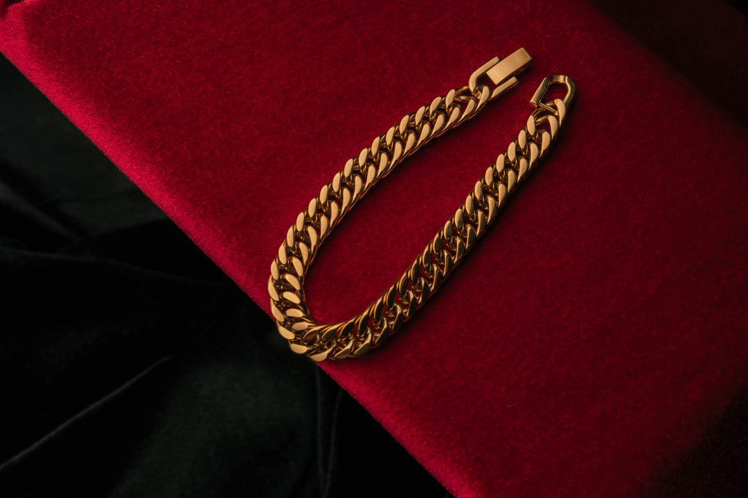 CUBAN LINK gold bracelet 5 mm
