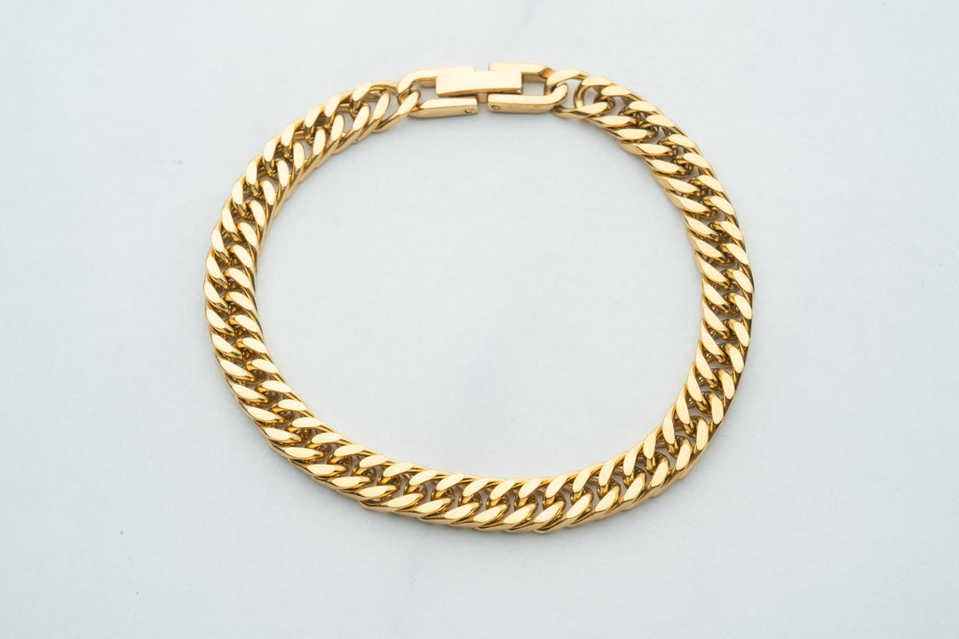 CUBAN LINK gold bracelet 5 mm