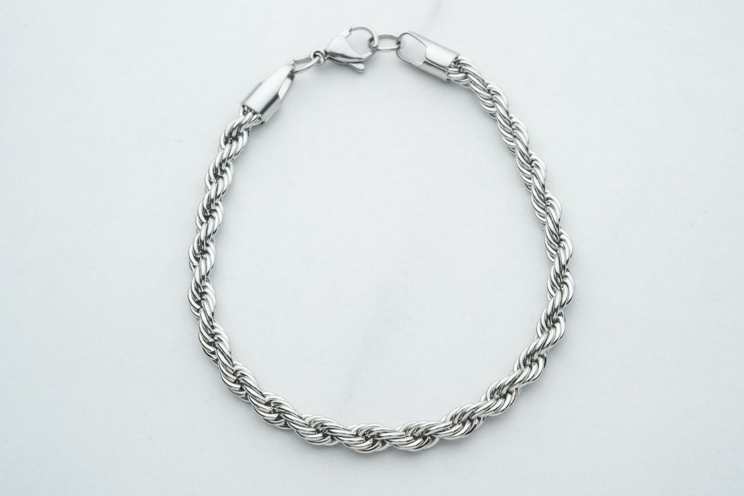 Silver ROPE bracelet 3mm