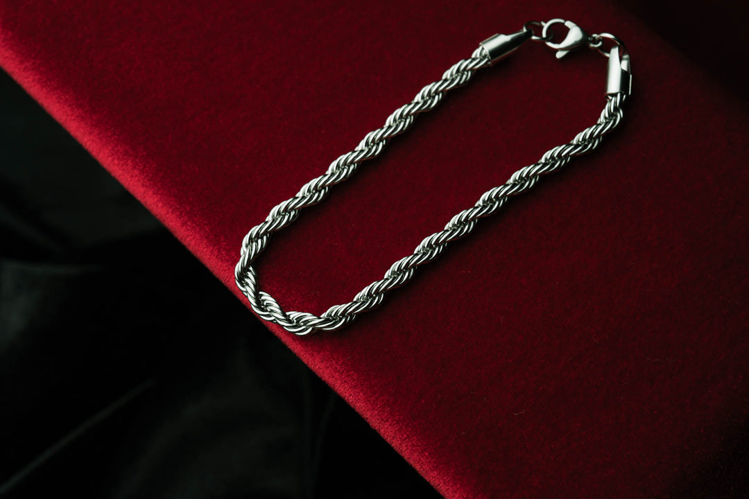 Silver ROPE bracelet 3mm