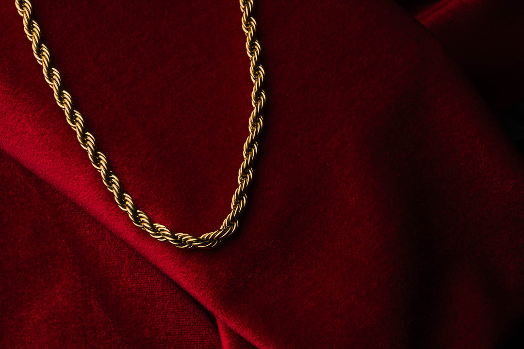 ROPE 5mm Gold Chain and Bracelet