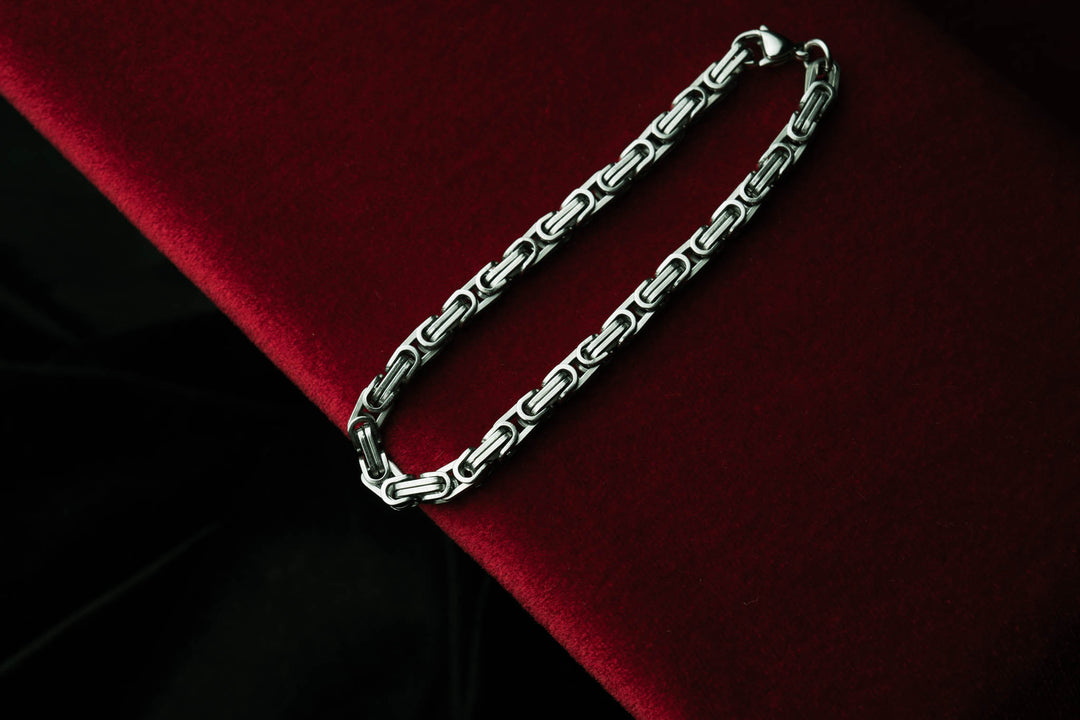 Silver chain and bracelet ROYAL 6mm
