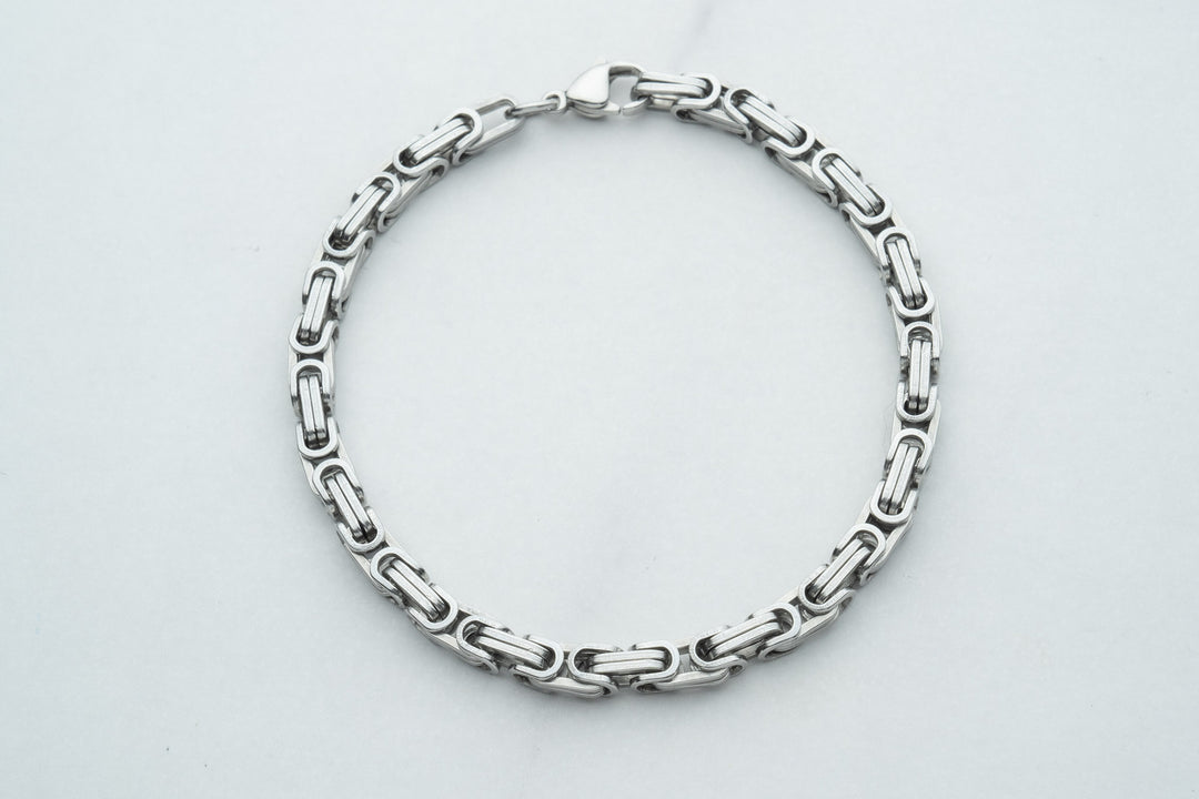 Silver chain and bracelet ROYAL 6mm