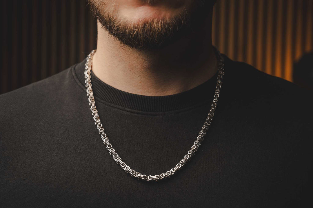 Silver chain and bracelet ROYAL 6mm