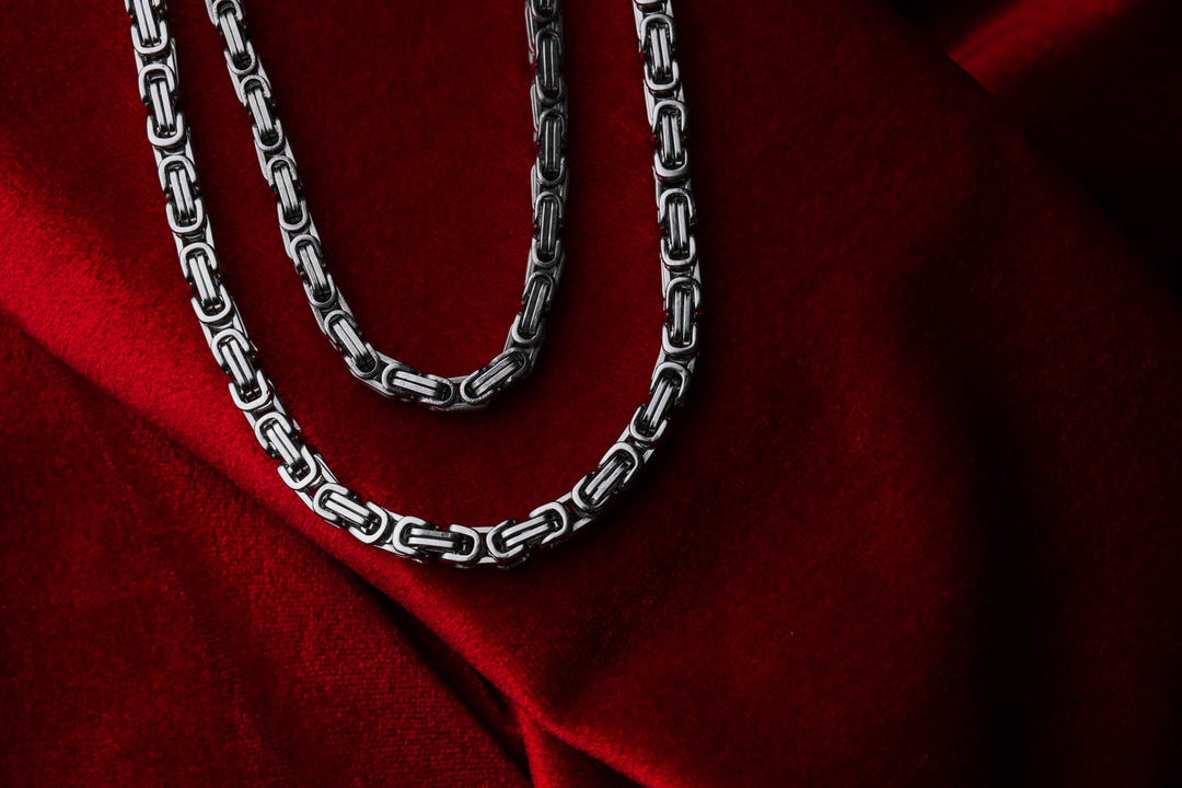 Silver chain and bracelet ROYAL 6mm