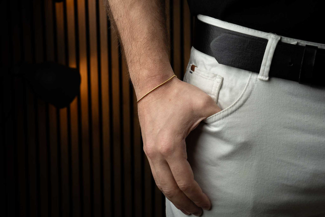 Gold Chain and SNAKE Bracelet