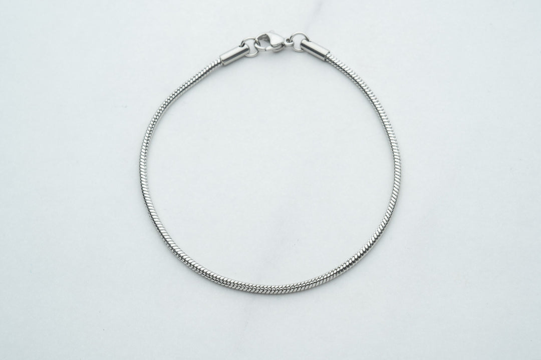 Silver chain and bracelet SNAKE