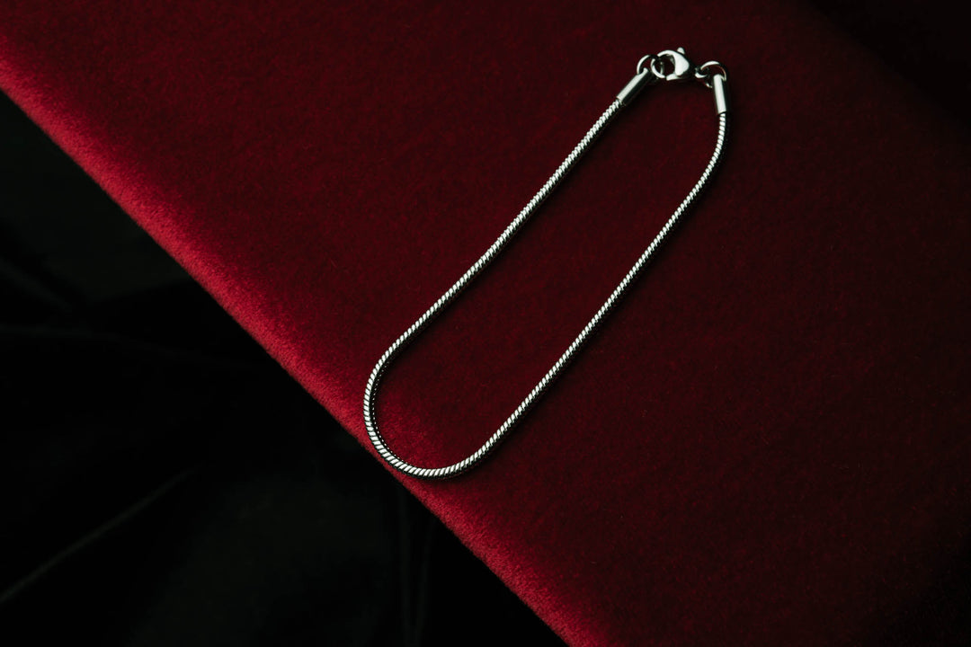 Silver chain and bracelet SNAKE