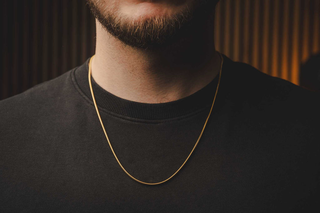 Gold Chain and SNAKE Bracelet
