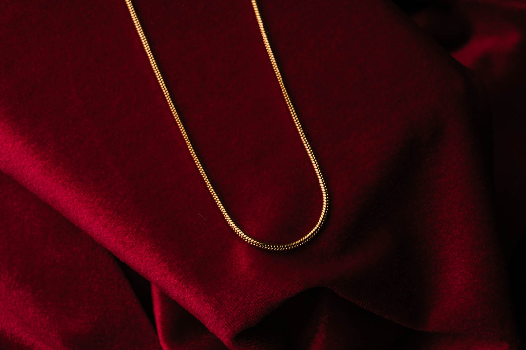 Gold Chain and SNAKE Bracelet