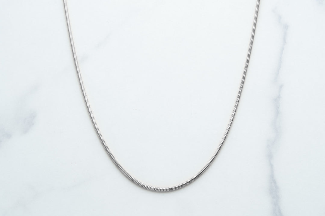 Silver chain and bracelet SNAKE