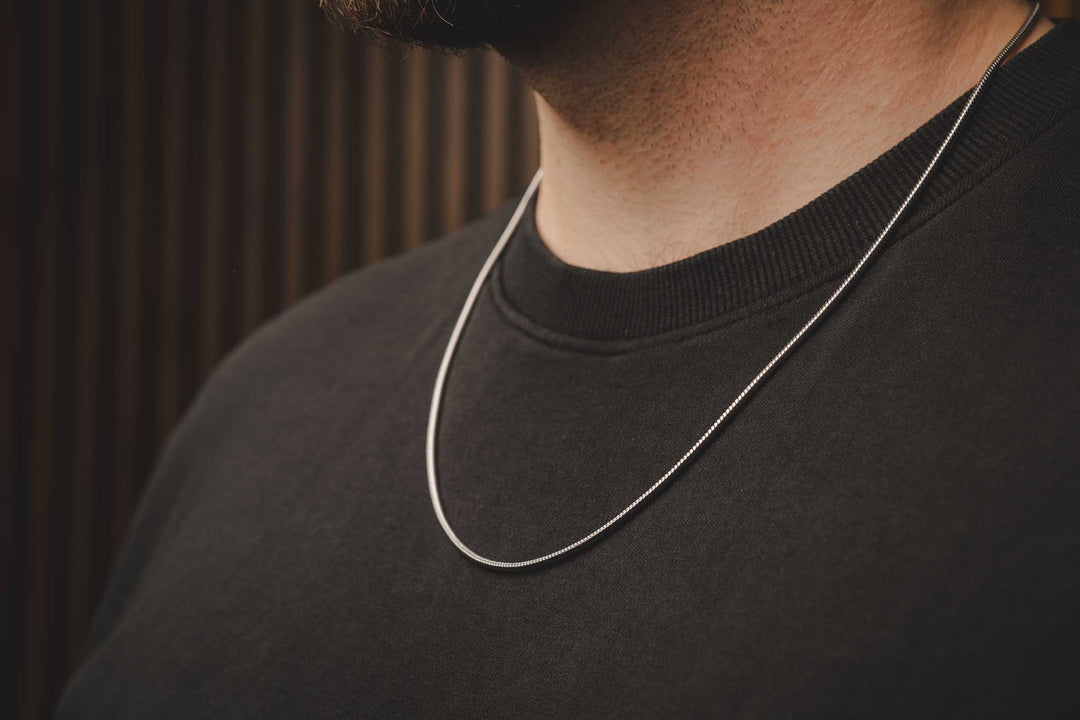 Silver chain and bracelet SNAKE