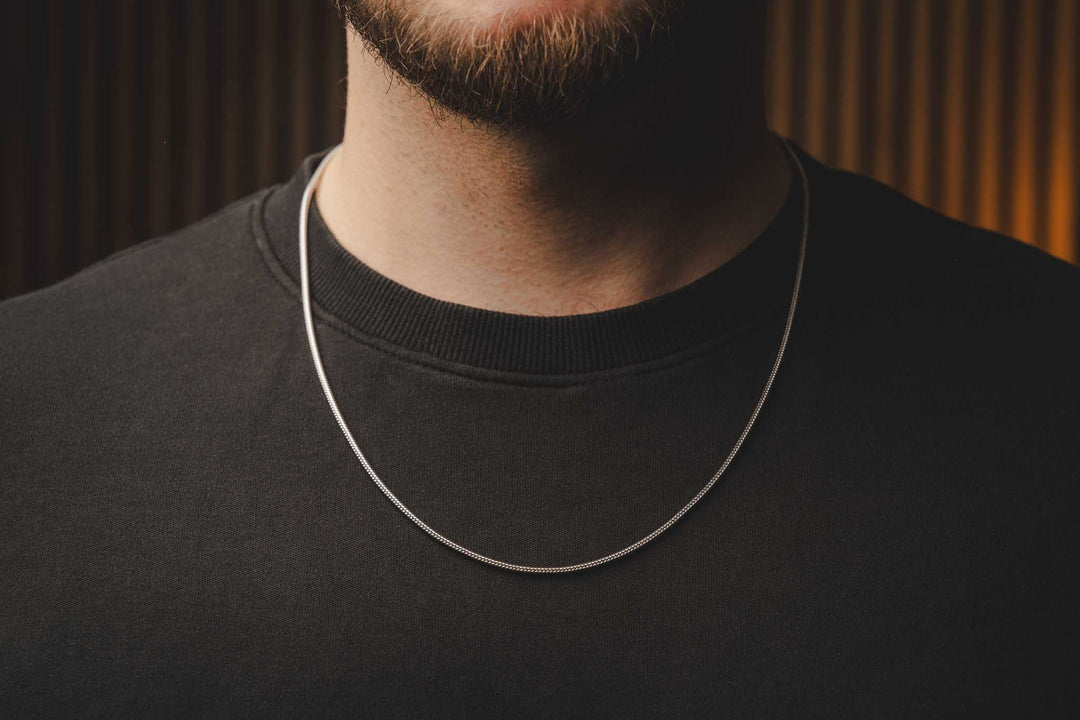 Silver chain and bracelet SNAKE