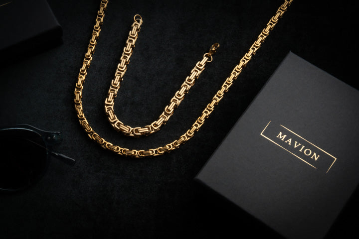 ROYAL 6mm Gold Chain and Bracelet